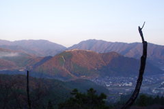 紅葉の竹田城