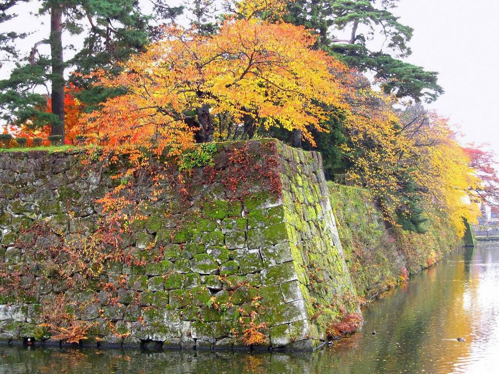 鶴ヶ城北出丸紅葉
