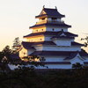 夕暮れの鶴ヶ城