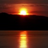 猪苗代湖の夕日8
