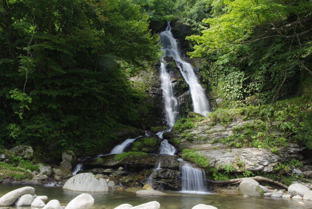 朝日川渓谷　五枚田の滝