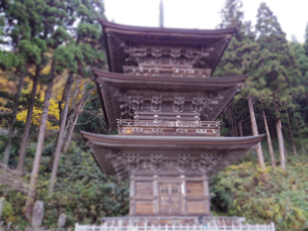 慈恩寺・三重の塔　(ミニチュア)