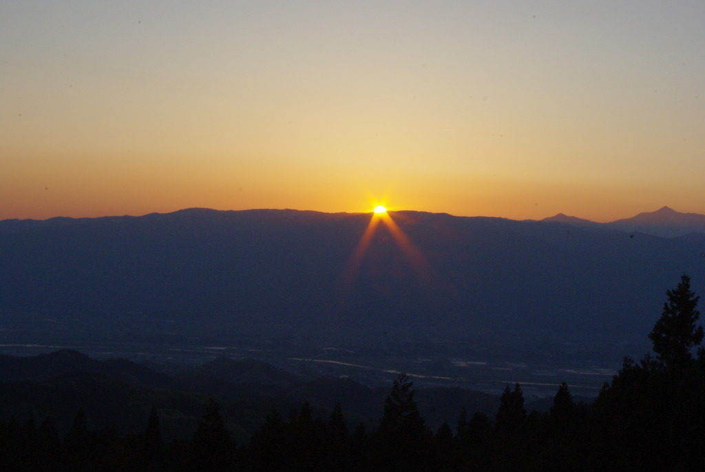 大朝日岳、葉山連峰