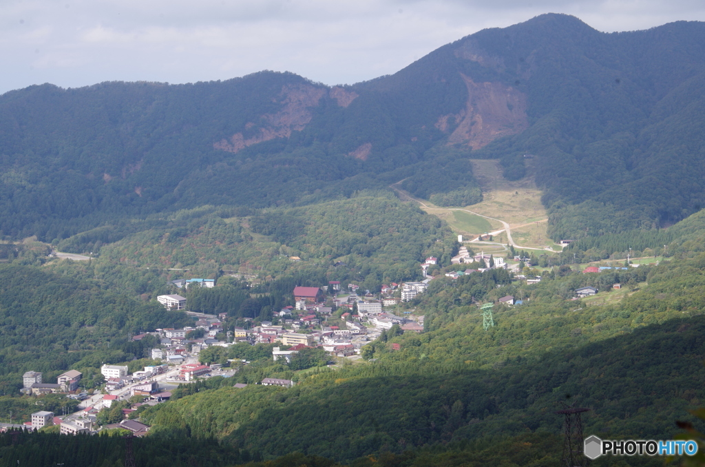 蔵王温泉全景