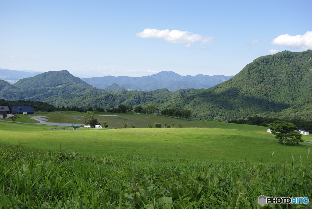 快晴の天童高原スキー場