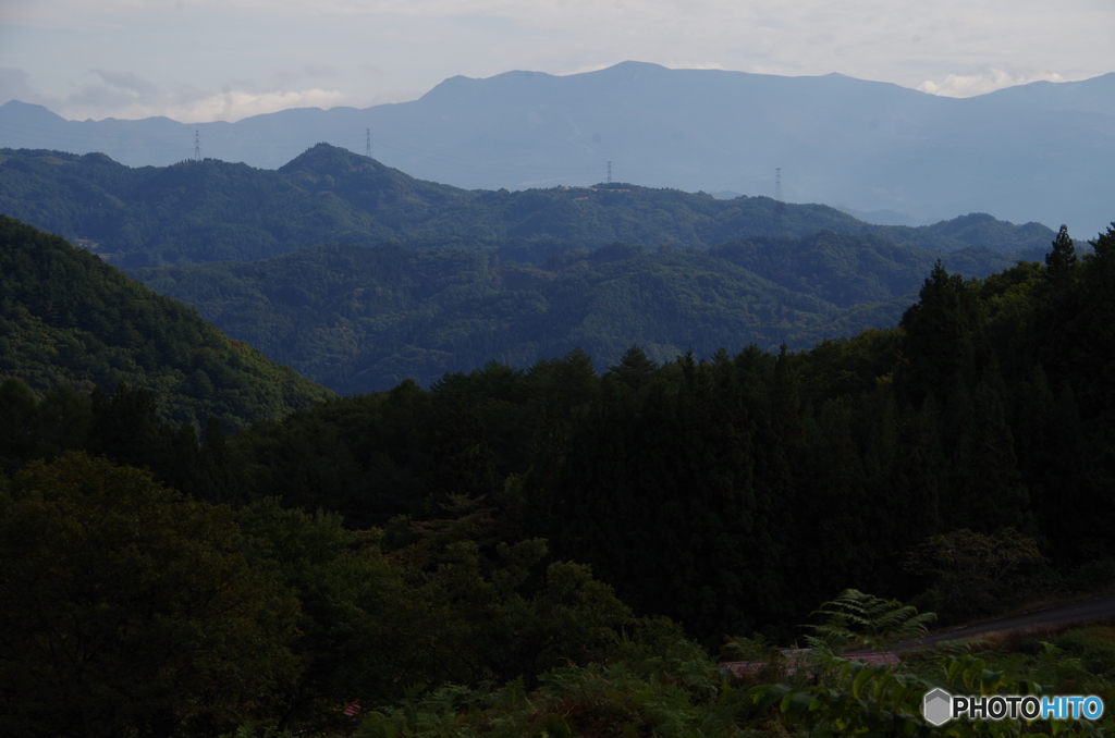 蔵王連峰を望む
