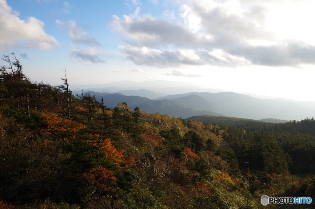 西の山々