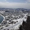 最上川と左沢線(終着駅、左沢)