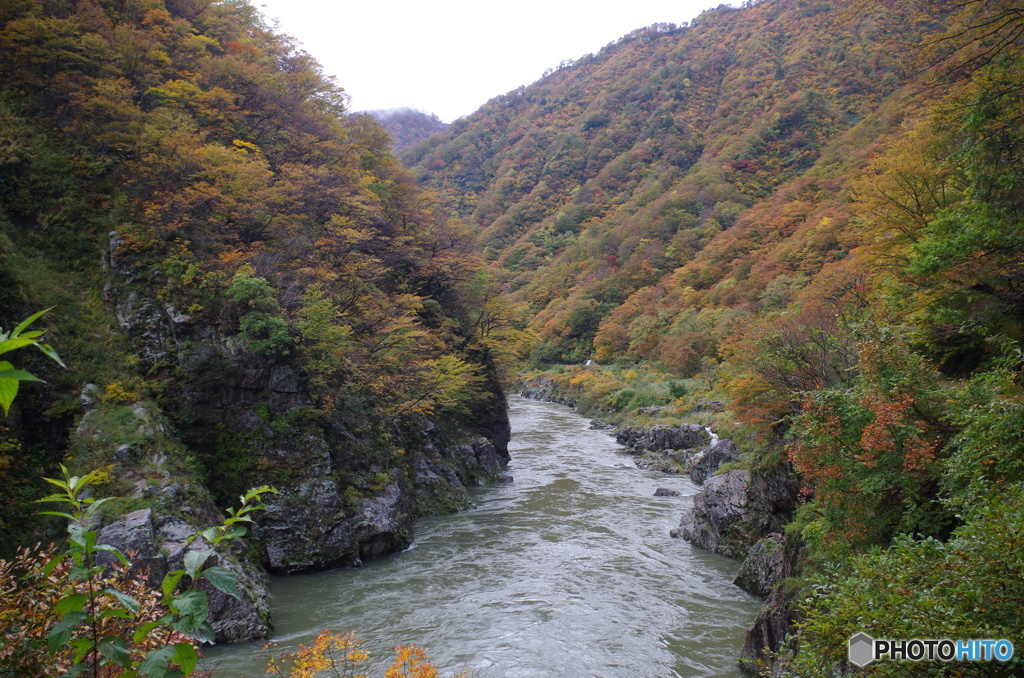 晩秋の赤芝峡