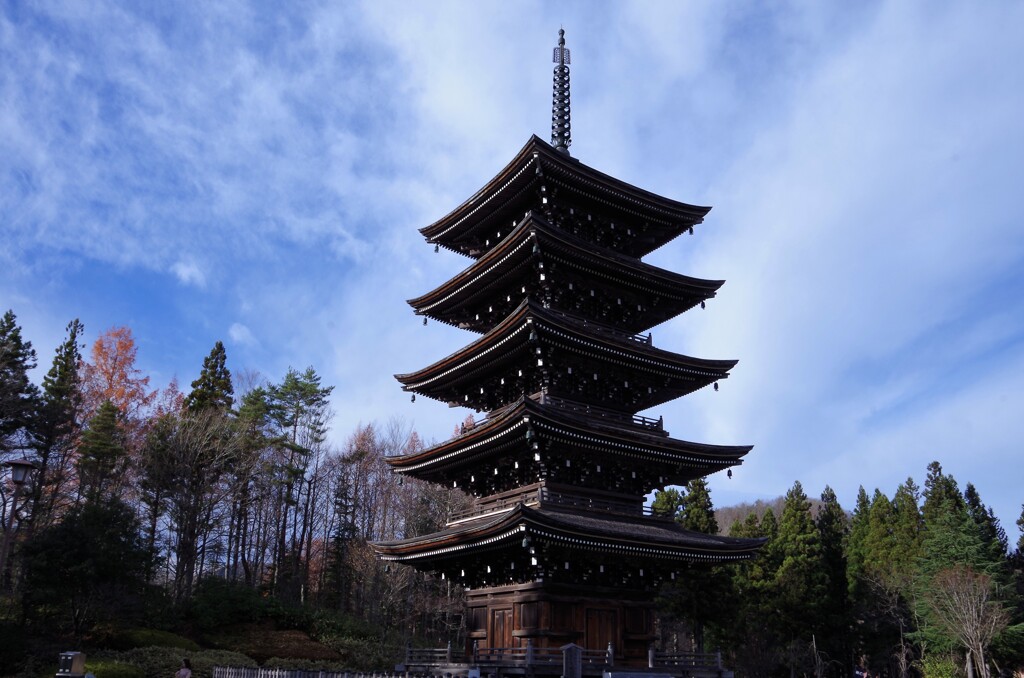 定義如来西方寺・五重塔
