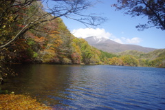 発冠雪の不忘山