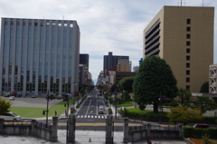 花笠まつり会場となる七日町通り