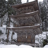 冬の慈恩寺・三重の塔