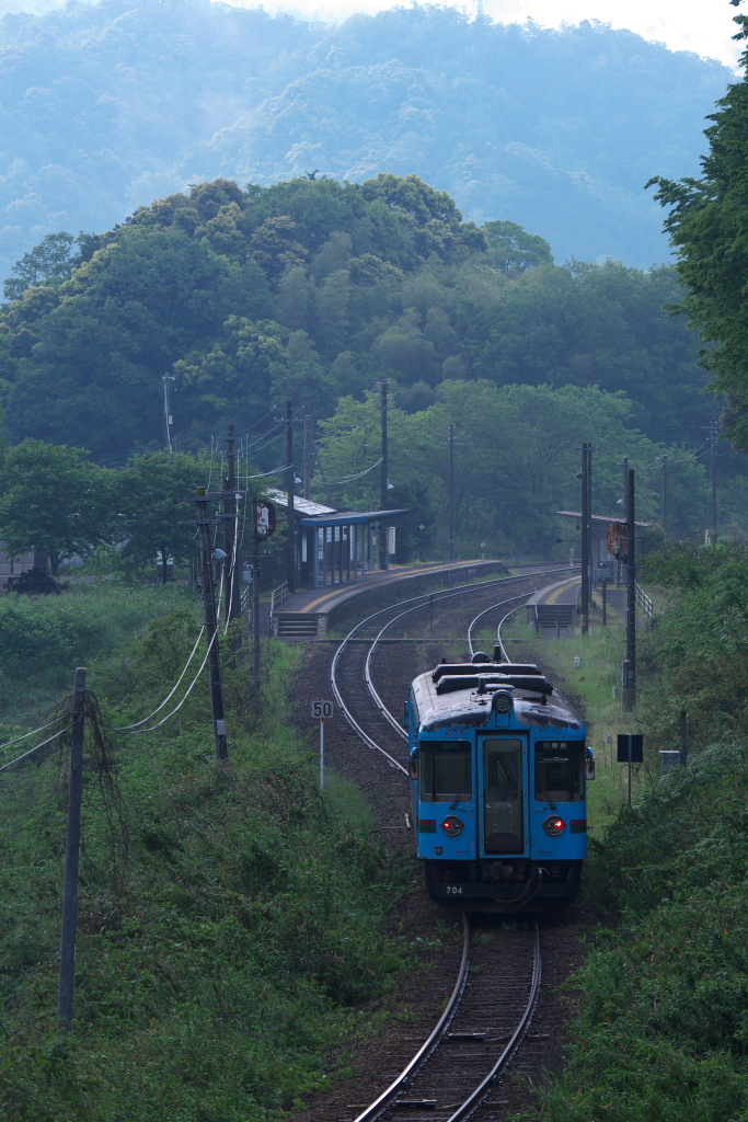 無人の駅に・・・。