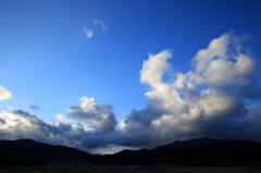 冬の夕景・・・。
