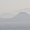 朝霧の近江富士