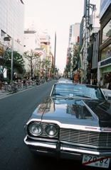 アメリカ村でアメ車を撮る
