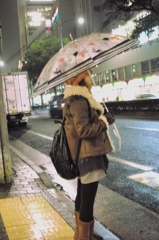 雨の日の信号待ち