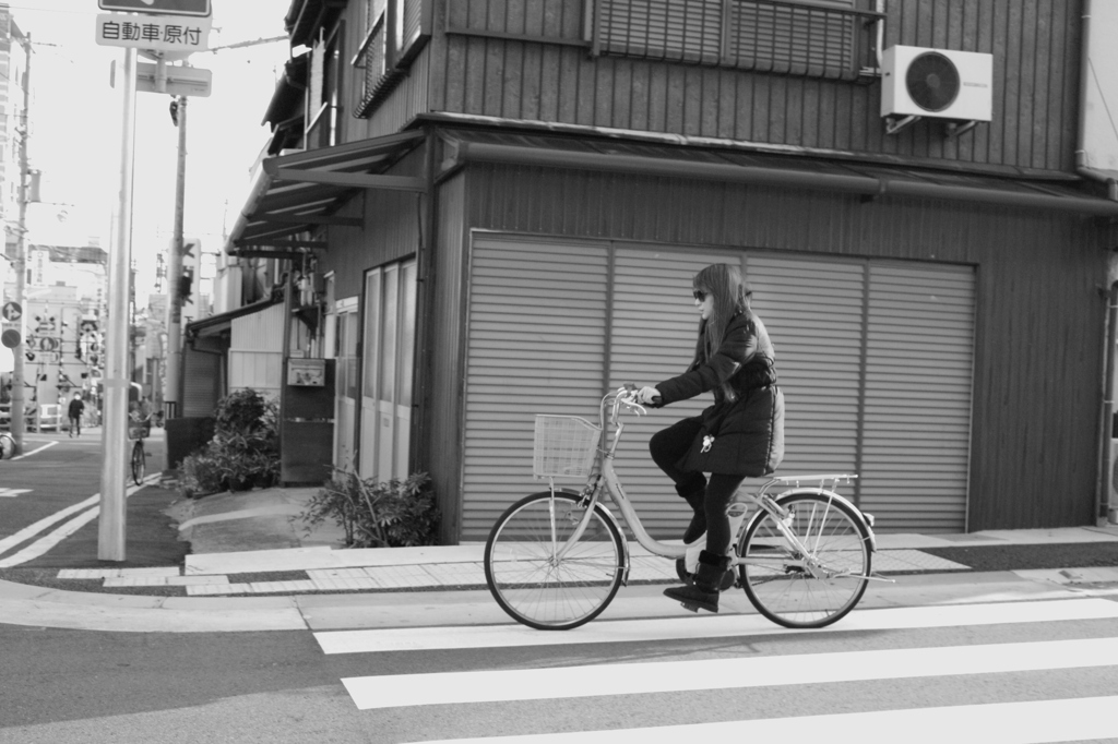 自転車の人