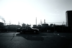 タクシーとテレビ