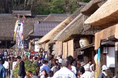 大内宿の観光客
