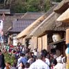 大内宿の観光客