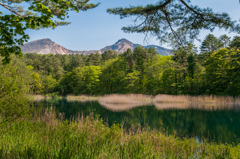 望む磐梯山