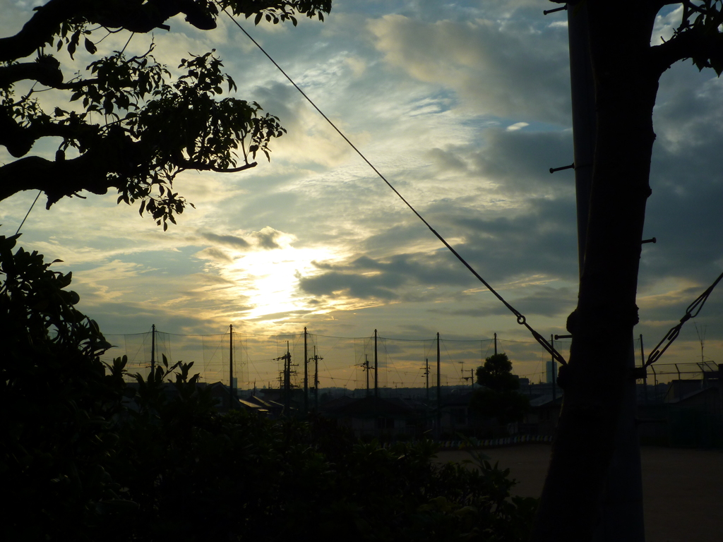 朝の空