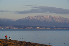 琵琶湖、贅沢な朝