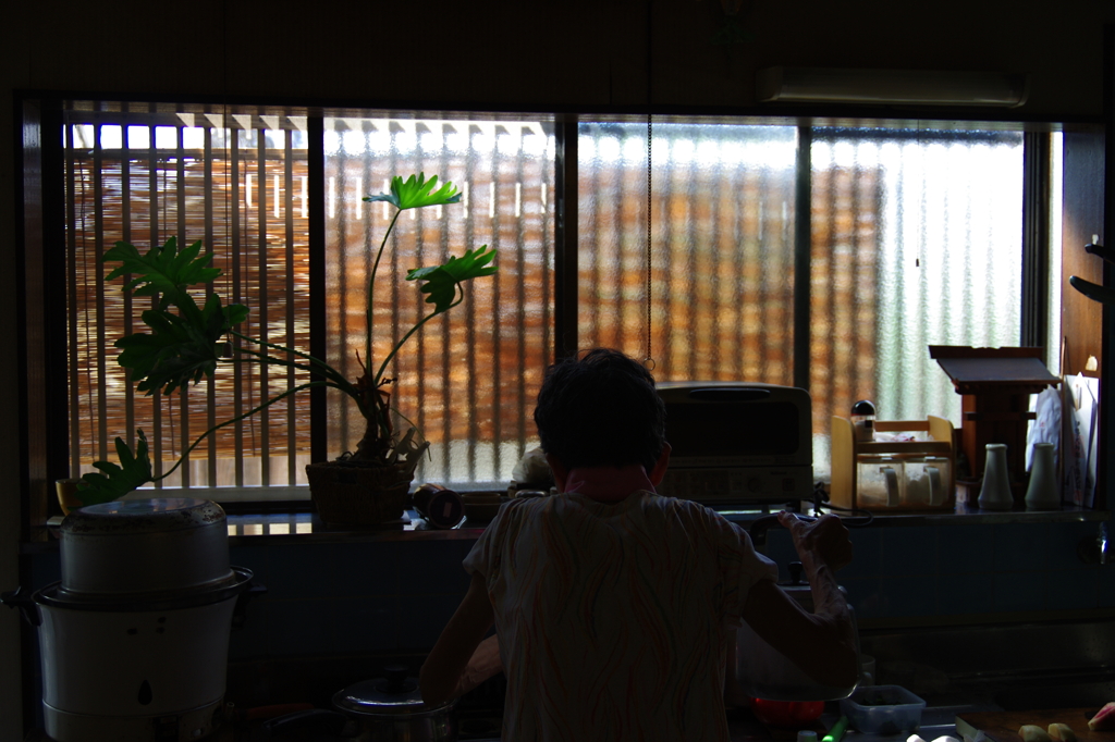 母の背中