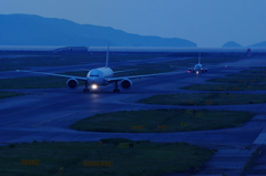 海上空港のBlue Moment