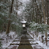 京北、雪の古寺