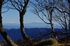 鈴鹿・御池岳より、　御嶽山　乗鞍岳　遠望　