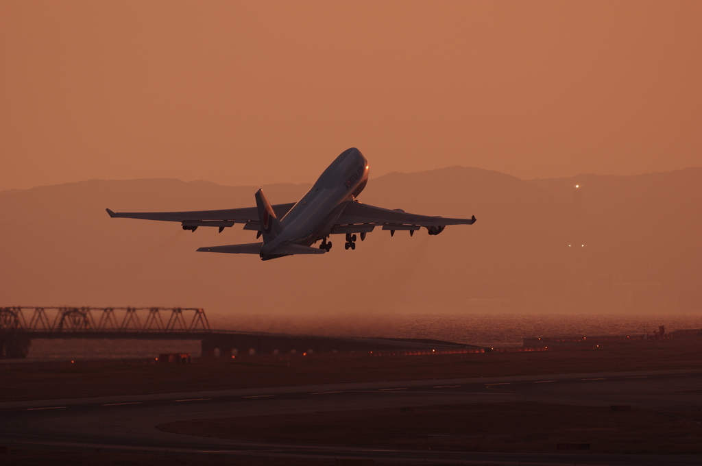 夕暮れ747