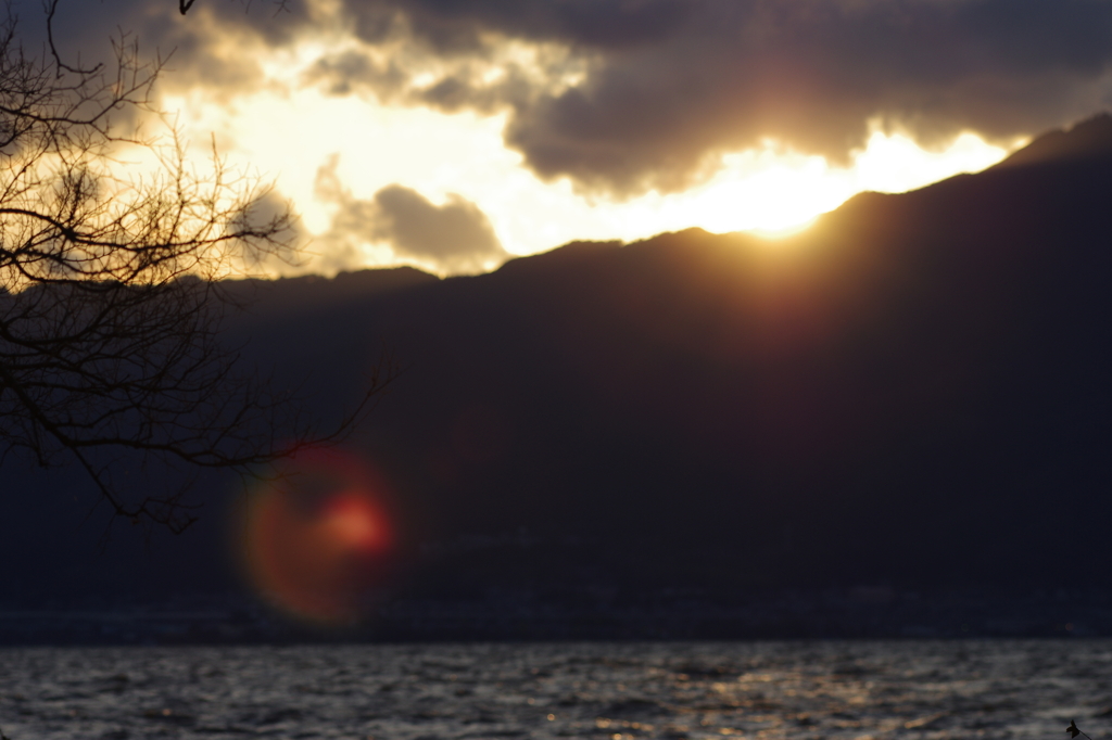 3月31日の夕陽