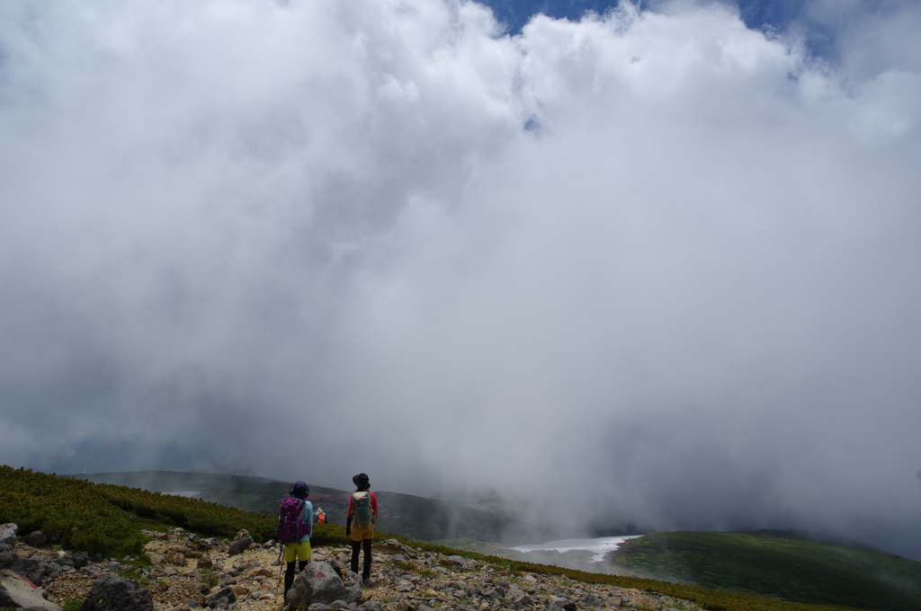雲と一緒　　/ 7月の白山