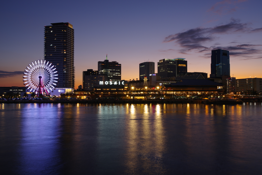 メリケン波止場の夕景