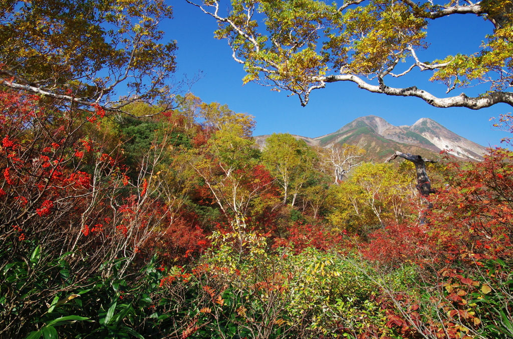 御前峰と剣ヶ峰