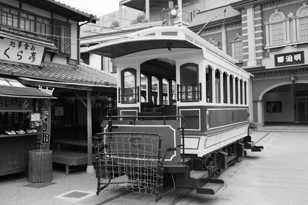 東映太秦映画村の路面電車