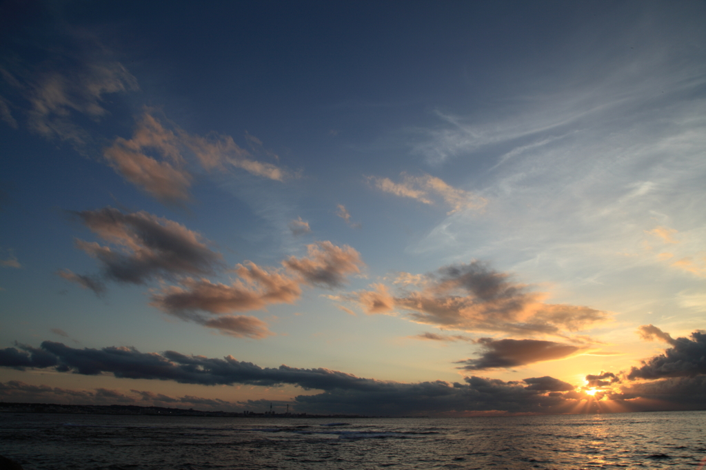 冬の夕陽