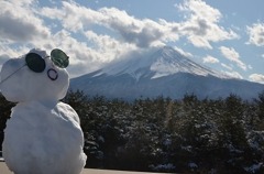 ゆきだるまwith富士山