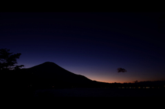 富士山×山中湖×夜景