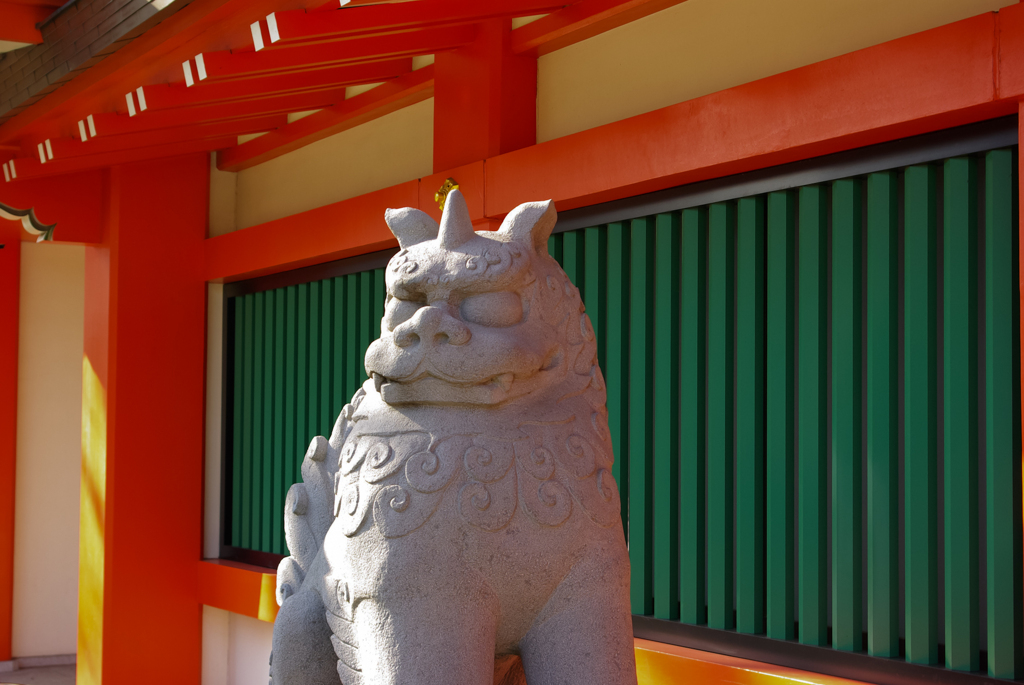 千葉神社の狛犬？