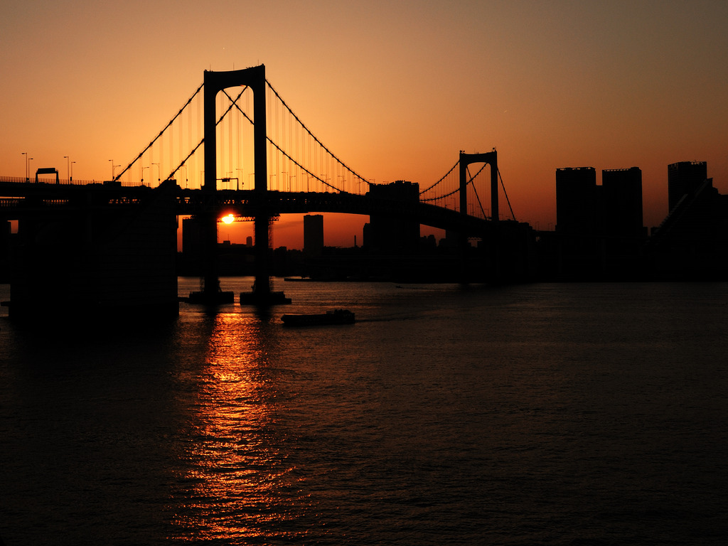 Sunset in the Bridge