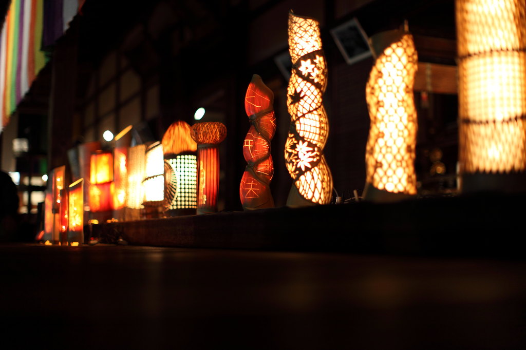 竹細工の灯篭