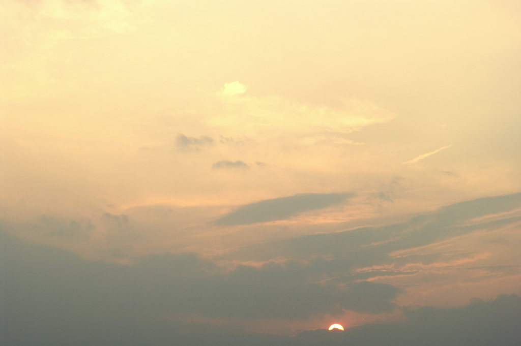 夕日