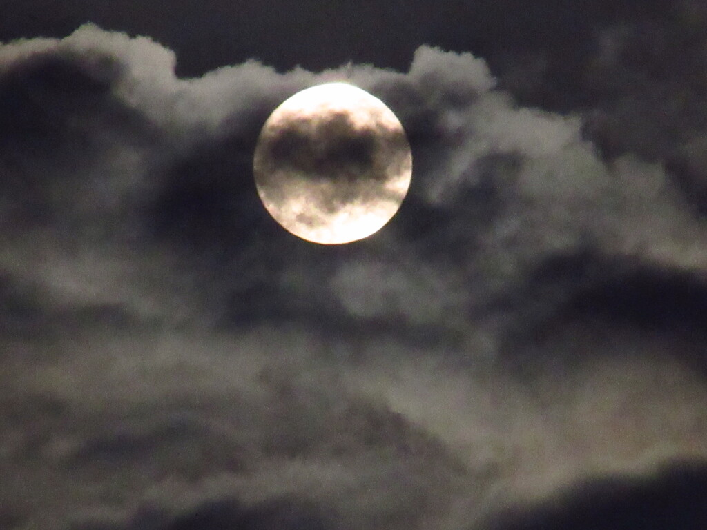 雲に隠れて