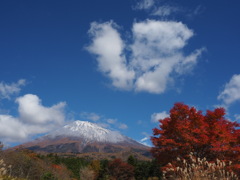 秋の富士・雲の造形