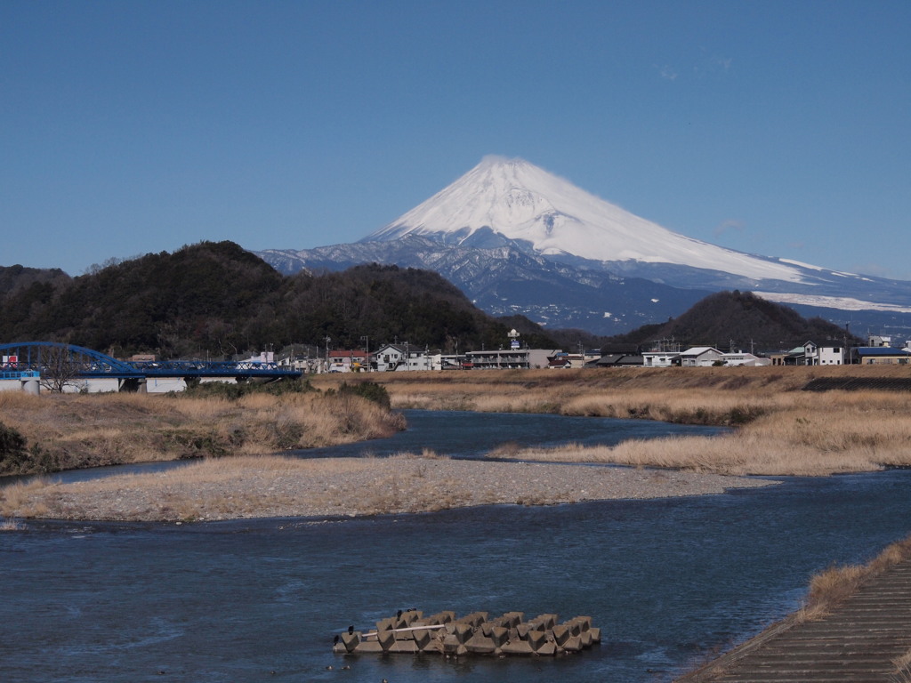 狩野川を臨む