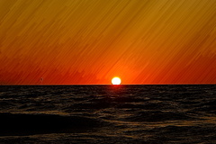 海に沈む太陽